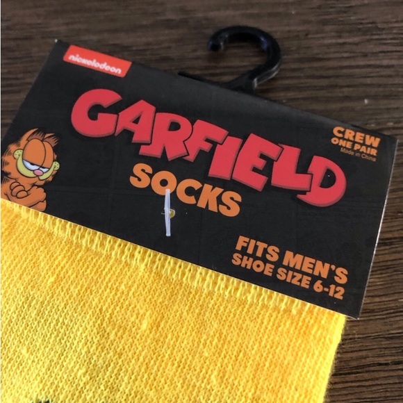 Nickelodeon: Garfield men’s crew socks size 6-12 - Picture 3 of 4
